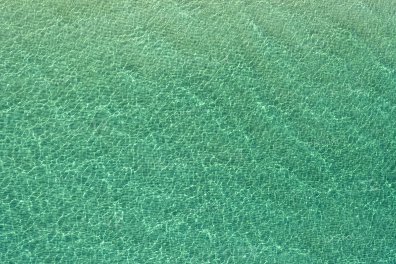 Rippled green water