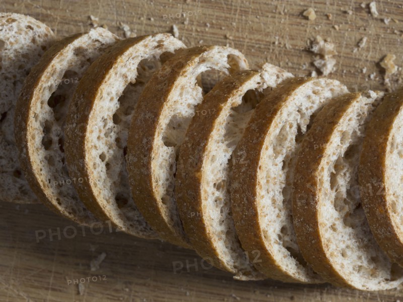 Slices of fresh bread