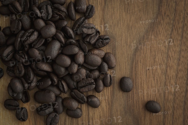 Coffee beans on table
