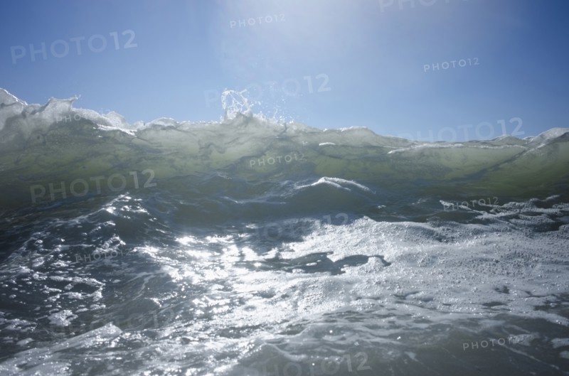 Waves on sunny day