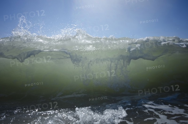 Waves on sunny day