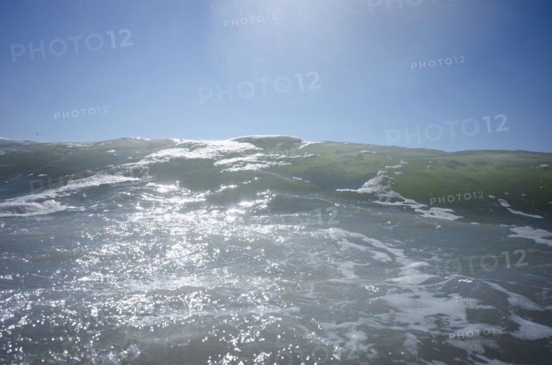 Waves on sunny day
