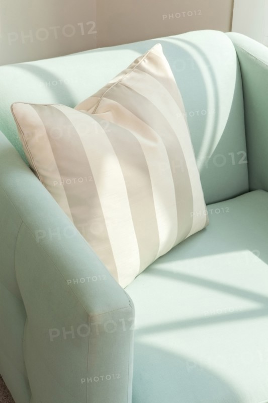 Pillow on armchair