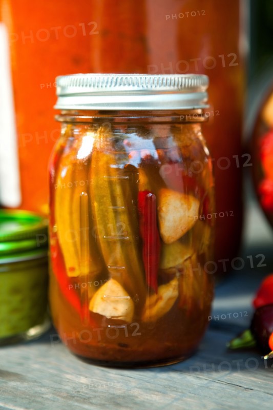 Preserves in jar