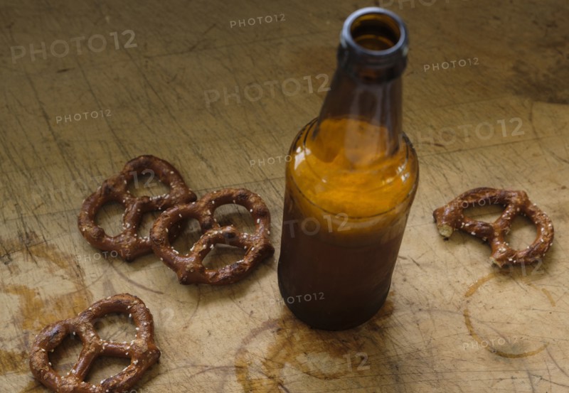 Pretzels with beer