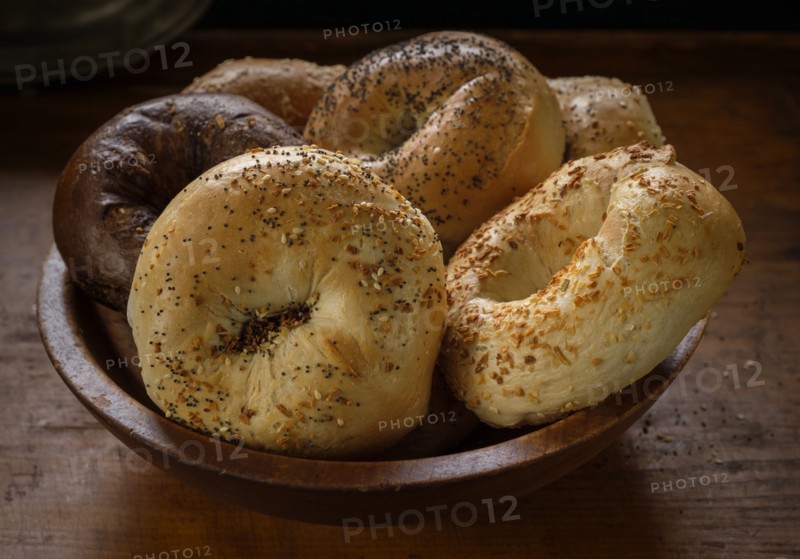 Bagels in bowl