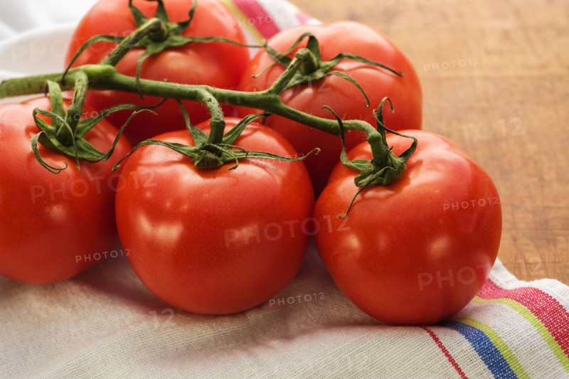 Tomatoes on table