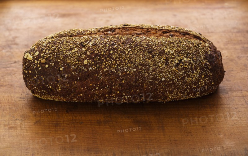 Bread on wooden table