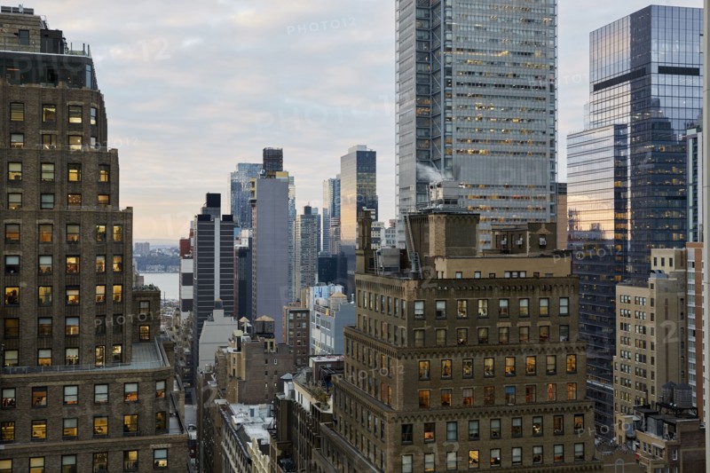 USA, New York, New York City, Skyscrapers and office buildings