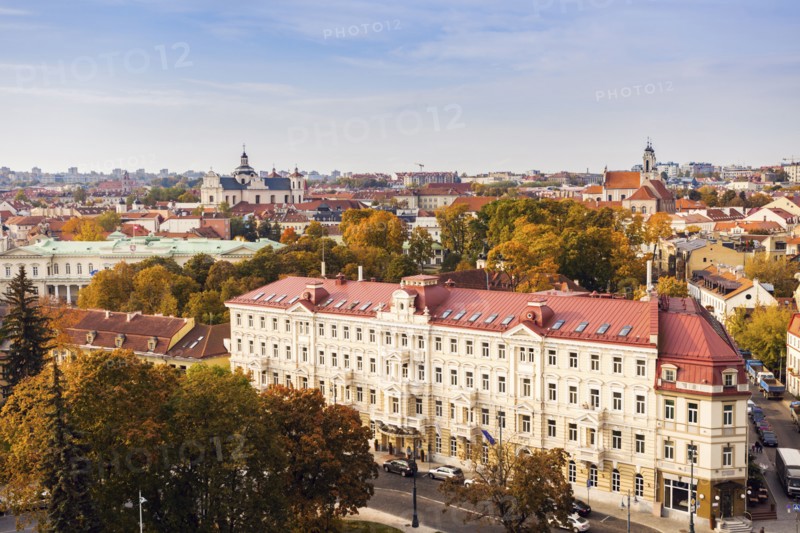 Lithuania, Vilnius, Cityscape of old town