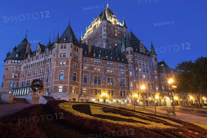 Canada, Quebec, Quebec City, Illuminated palace