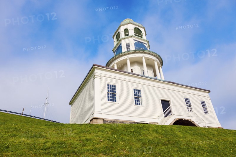 Canada, Nova Scotia, Halifax, Low angle view of Town Clock