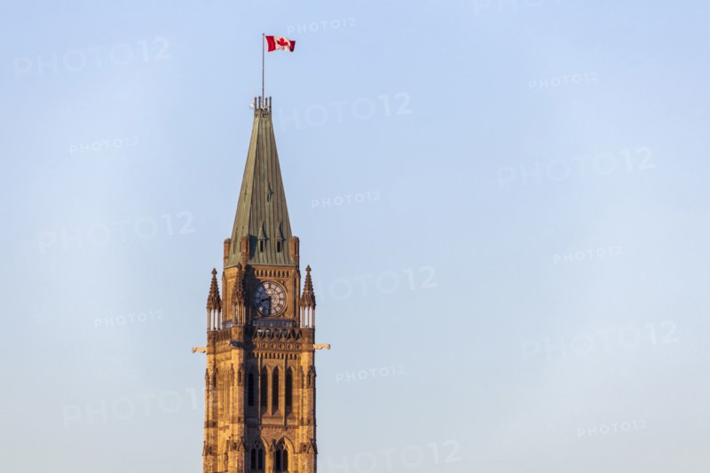 Canada, Ontario, Ottawa, Peace Tower against clear sky