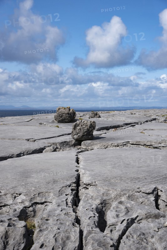Ireland, Clare County, Burren, Limestone landscape