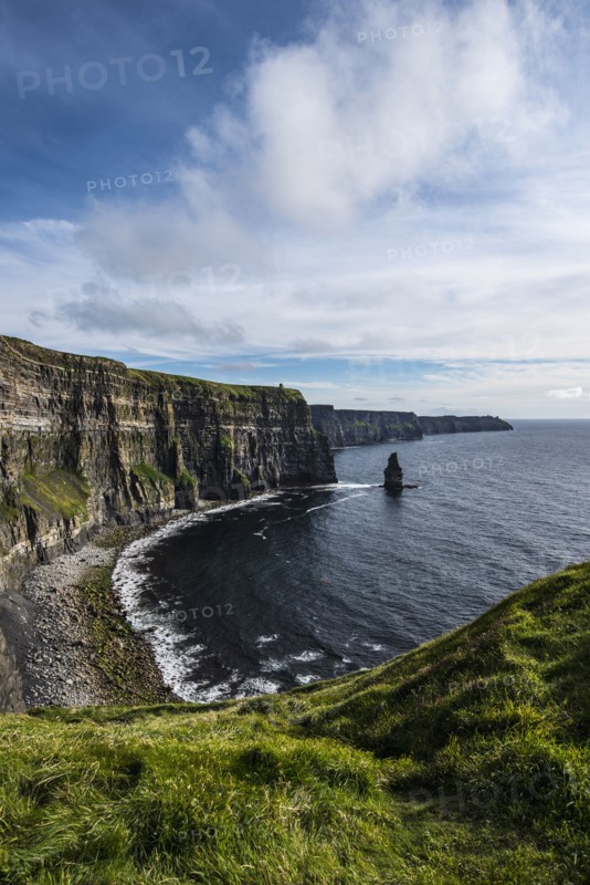Ireland, Clare County, Landscape of Cliffs of Moher