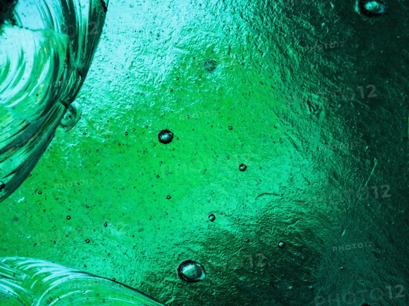 Green backlit glass