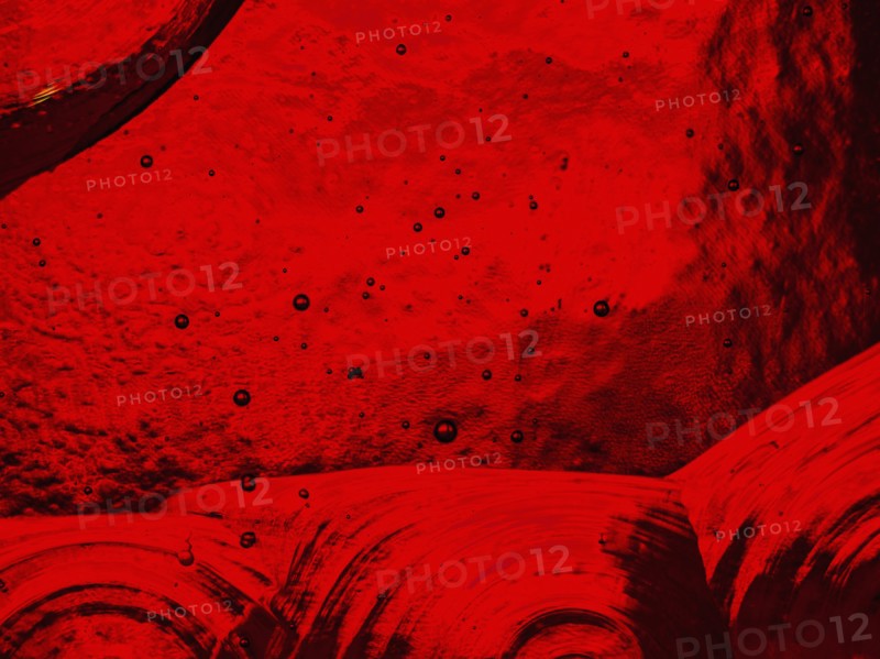 Red backlit glass
