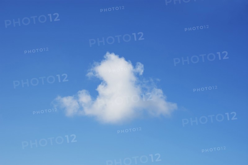 White cumulus cloud on blue sky