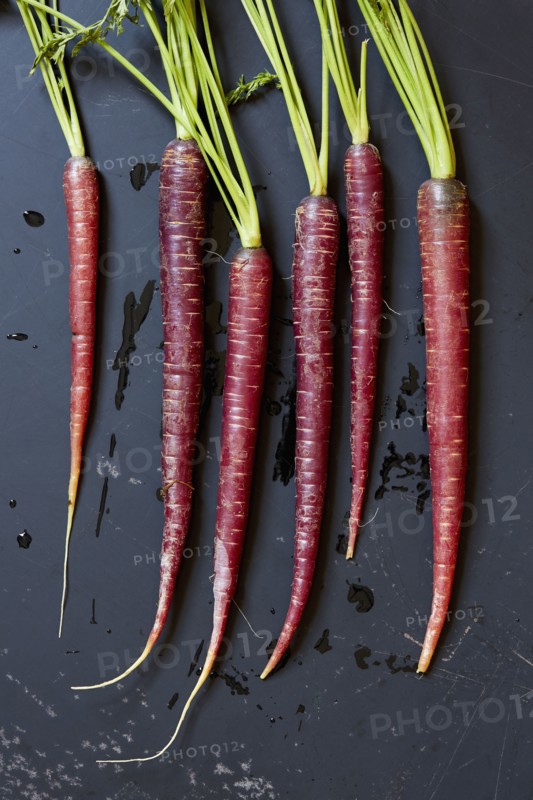 Directly above view of carrots