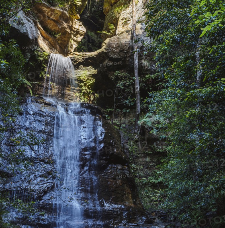 Australia, New South Wales, Waterfall called Wentworth Falls