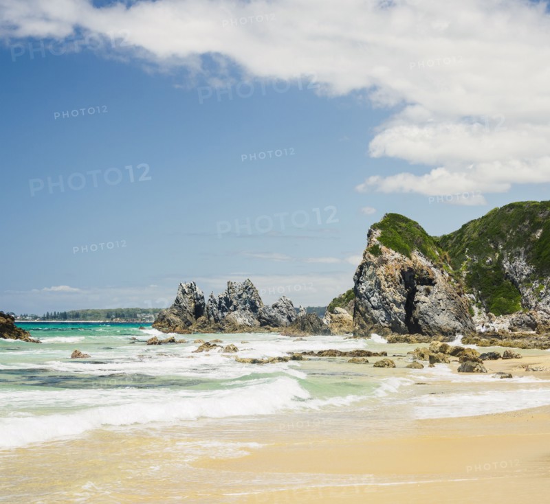 Australia, New South Wales, Bermagui, Scenic view of sea and coastline