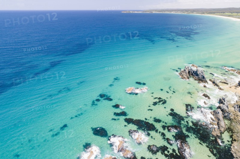 Australia, New South Wales, Bermagui, Seascape and beach
