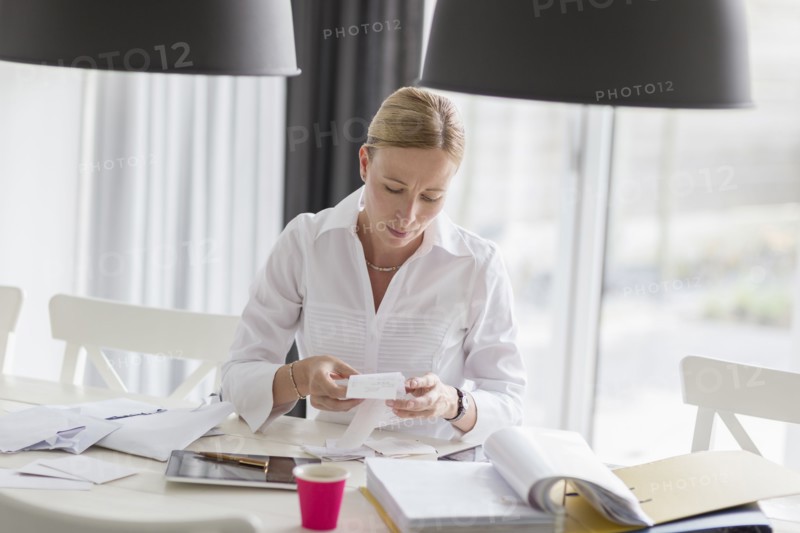Woman working from home
