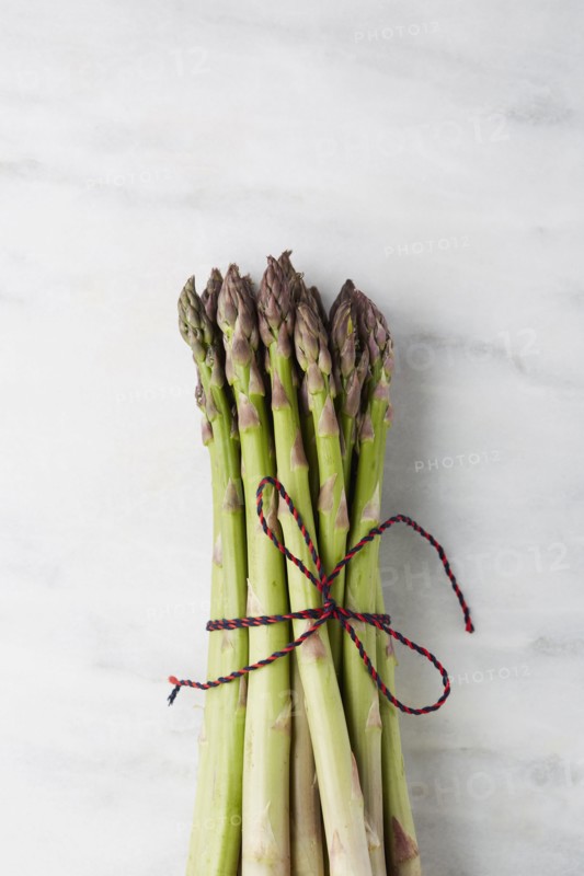 Asparagus tied with string