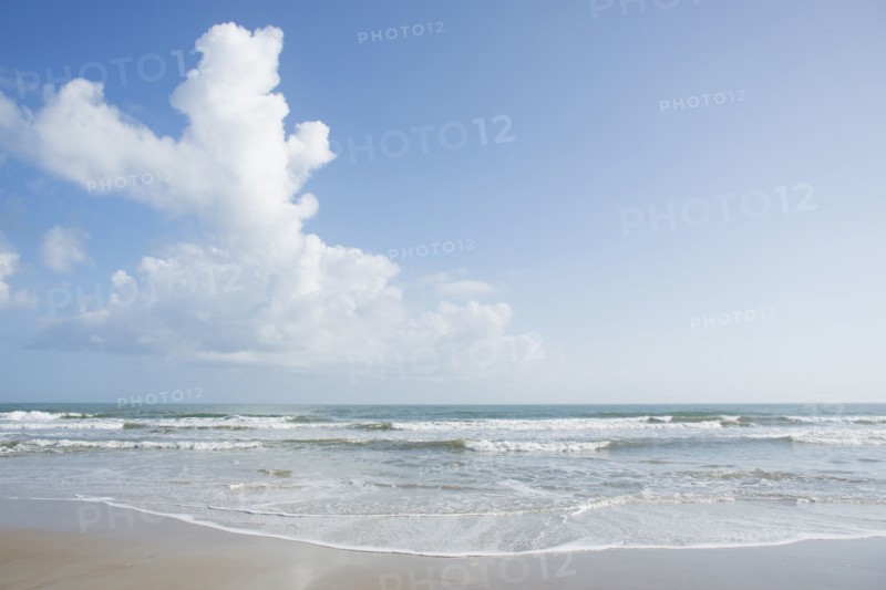 Clouds over beach in Surf City, North Carolina, USA