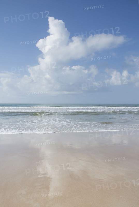 Clouds over beach in Surf City, North Carolina, USA