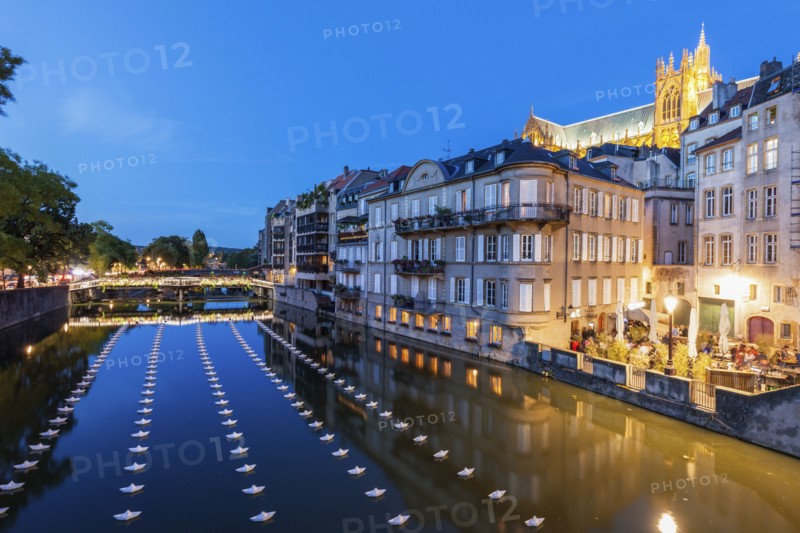 Night in Metz, France