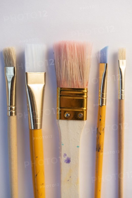 Assorted paintbrushes