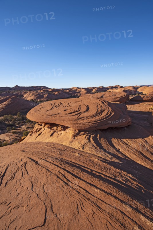 Smooth rock formations in Monument Valley, Arizona, USA