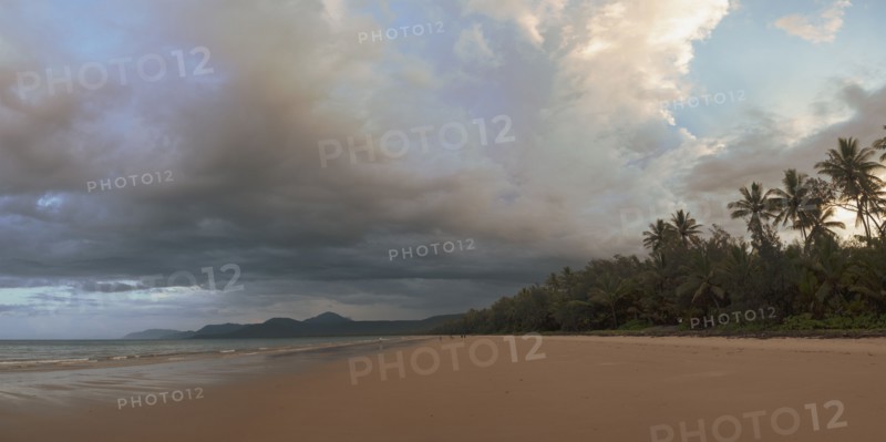 Cloudscape over beach in Port Douglas, Australia