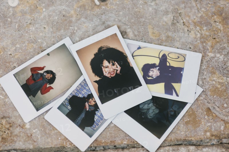 Polaroid photographs of young woman