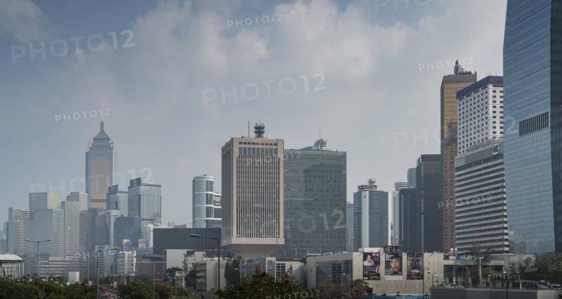 City skyline in Hong Kong, China