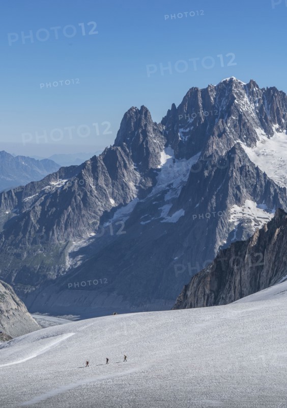 Mer de Glace in Mont Blanc massif, France