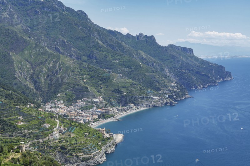Coastline of Amalfi Coast, Italy