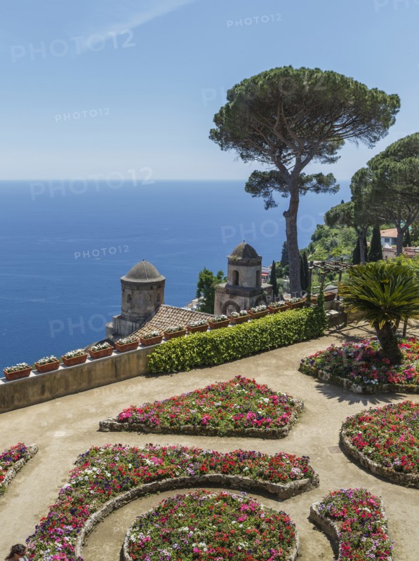 Garden of Villa Rufolo in Ravello, Amalfi Coast, Italy