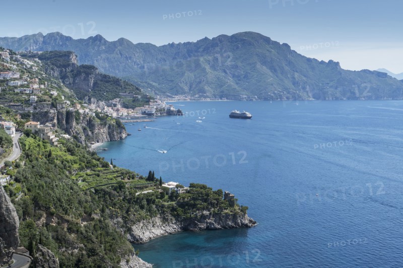 Coastline of Amalfi Coast, Italy