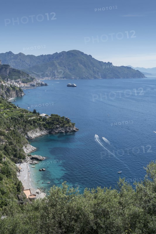 Coastline of Amalfi Coast, Italy