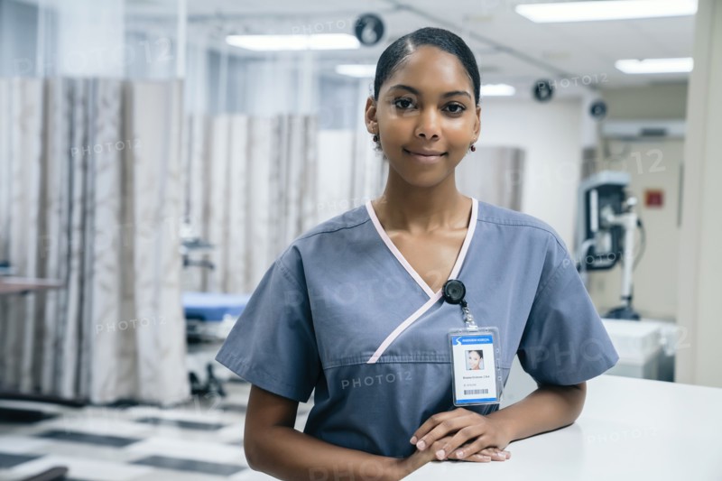 Portrait of nurse in hospital
