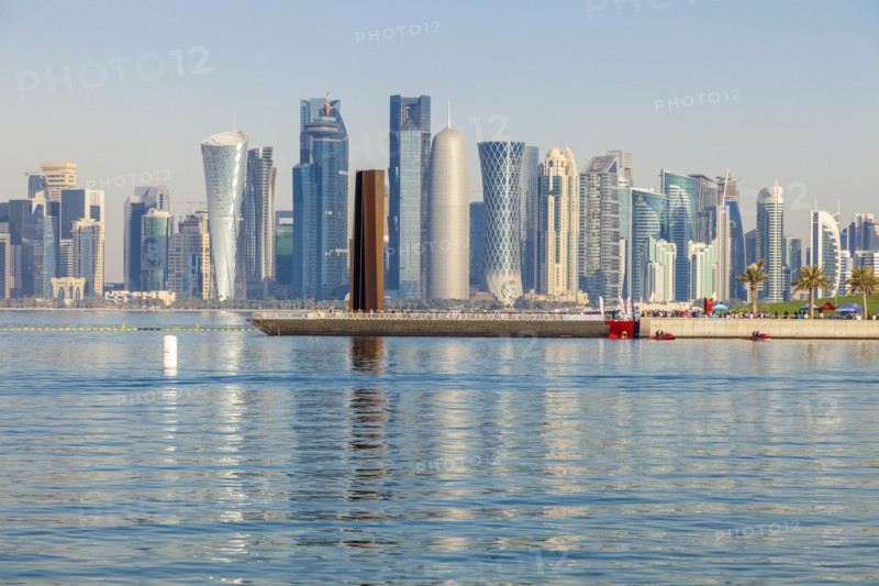 Skyscraper skyline in Doha, Qatar
