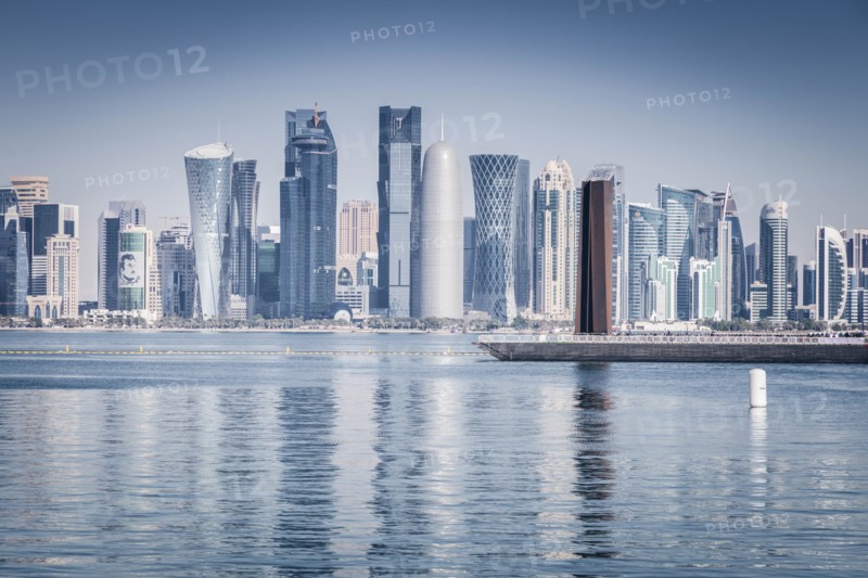 Skyscraper skyline in Doha, Qatar