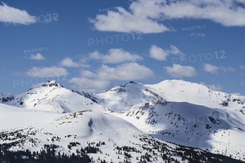 Mountains in Loveland Pass, Colorado, USA