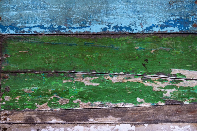 Weathered painted wood