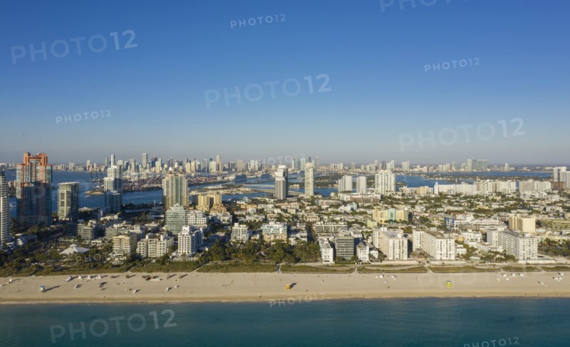 Cityscape of South Beach in Miami, USA