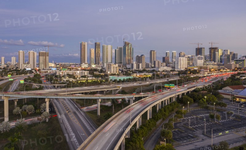 Highway bridges in Miami, USA