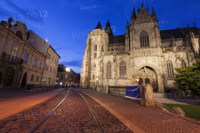 St. Elisabeth Cathedral at sunset in Kosice