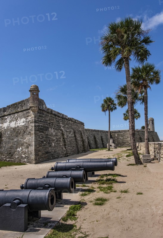 Cannons by Castillo de San Marcos in St. Augustine